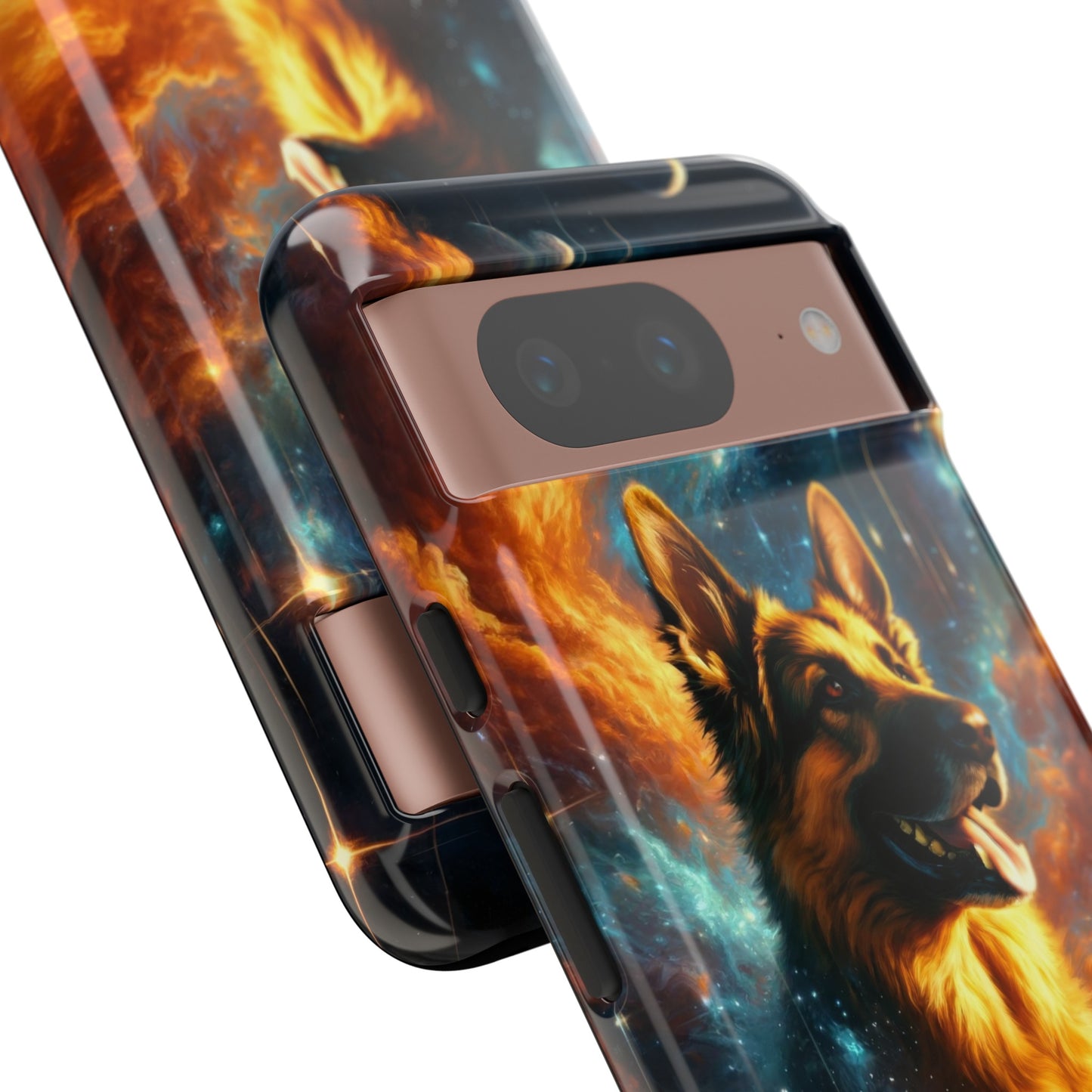 Sci-fi and stars-themed German Shepherd Phone Case