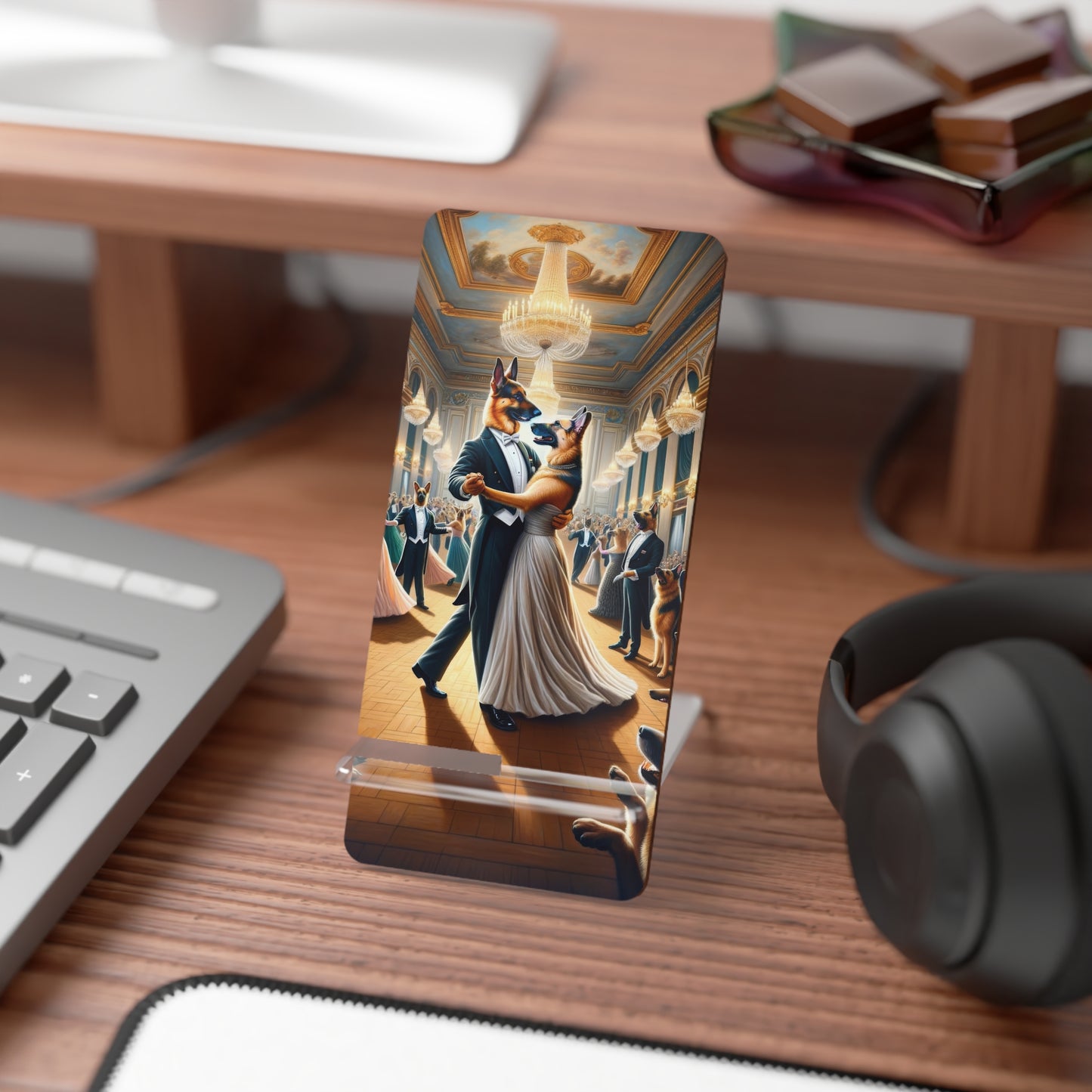 Dancing German Shepherds Smartphone Stand