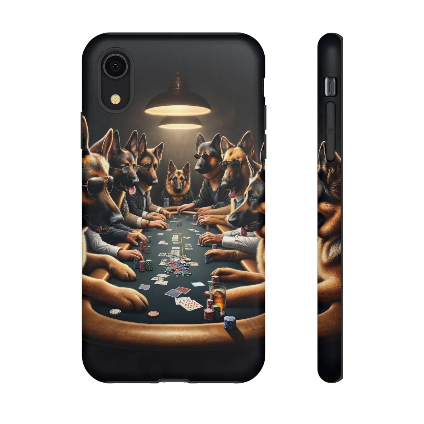 German Shepherds Playing Poker Tough Phone Case