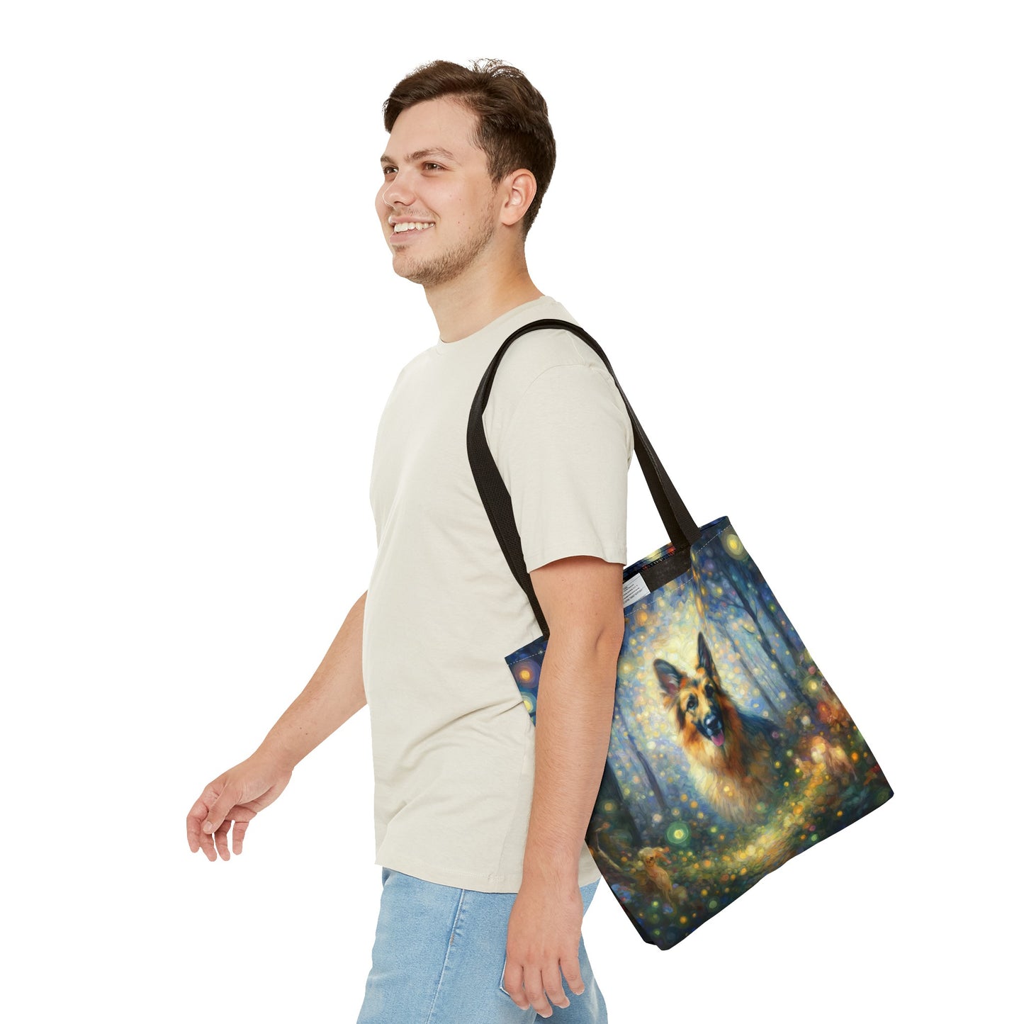 Neo-impressionism and fairy tale German Shepherd Tote Bag