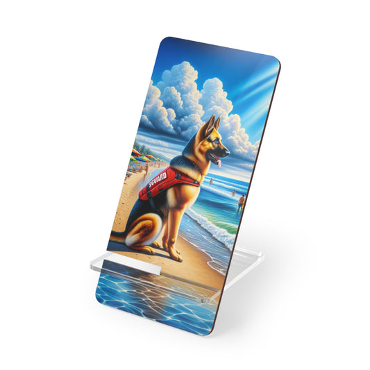 German Shepherd Lifeguard Smartphone Stand