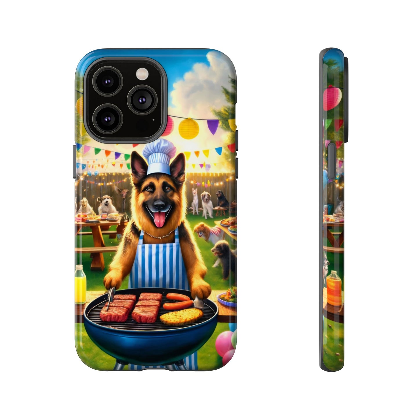 German Shepherd Barbecue Party Phone Case