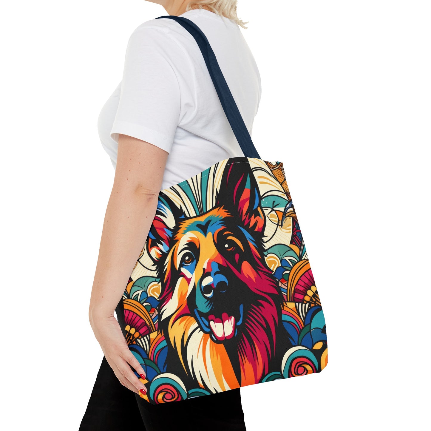 Art German Shepherd Tote Bag