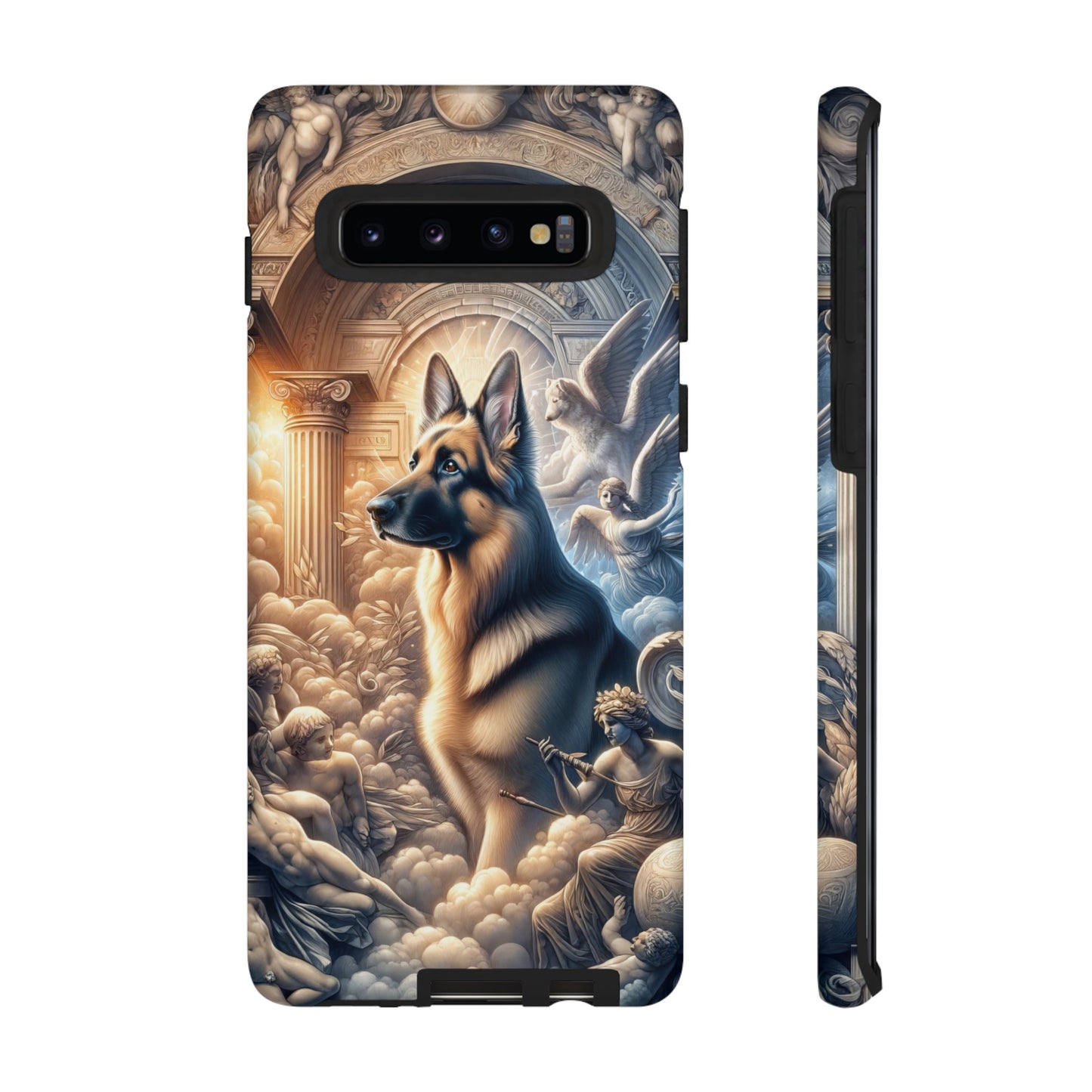 Neo-classicism and dreamy fantasy German Shepherd Phone Case