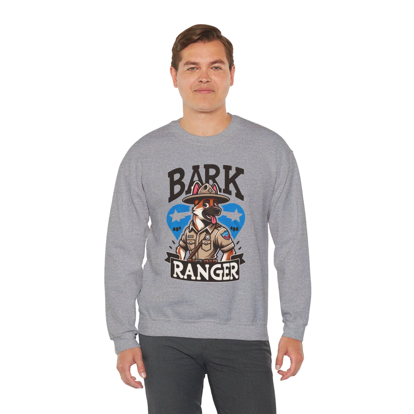 Bark Ranger On Duty Sweatshirt (10 colors) (German Shepherd)