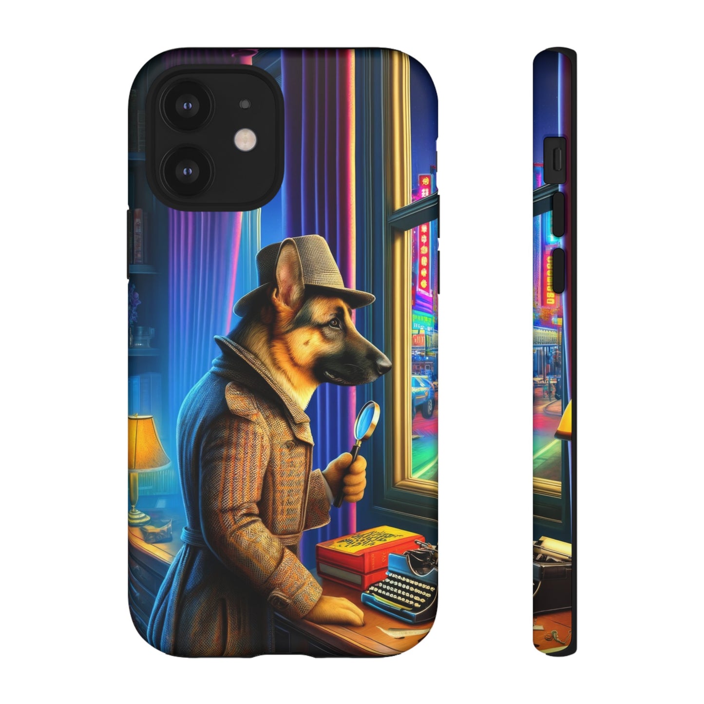 German Shepherd Detective Phone Case