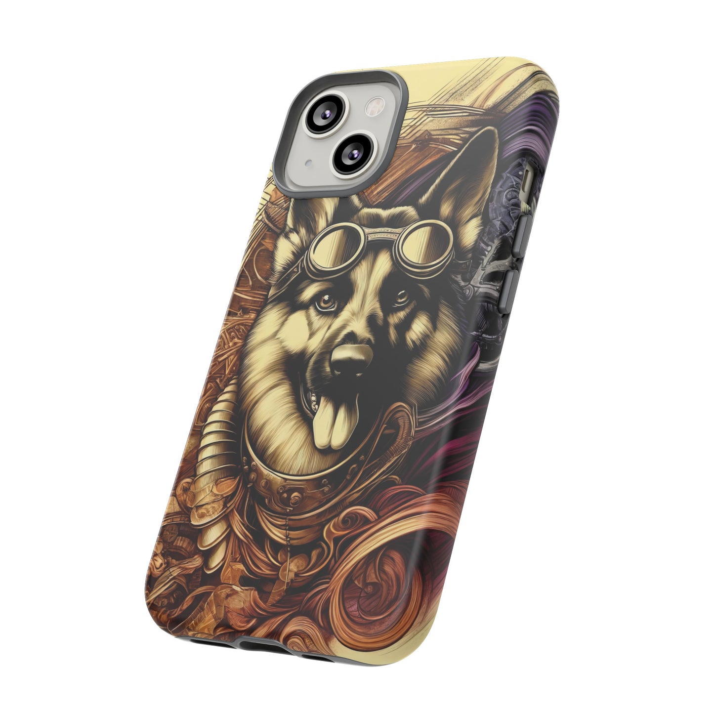 Steampunk German Shepherd Phone Case