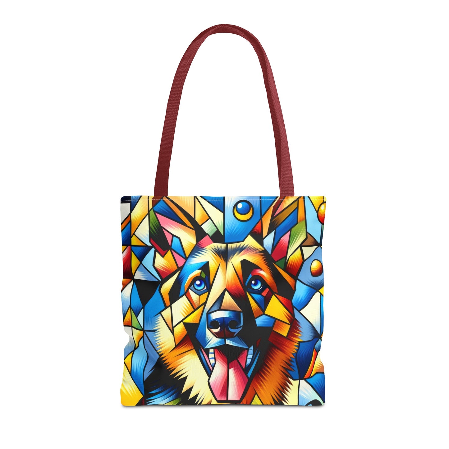 German Shepherd in Cubism Tote Bag