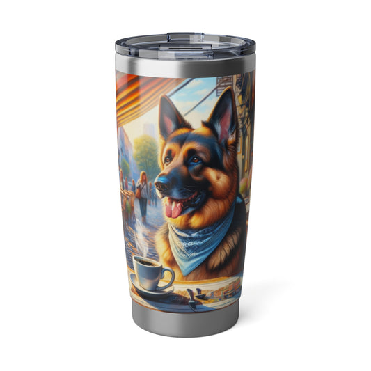 German Shepherd Drinking 20oz Tumbler