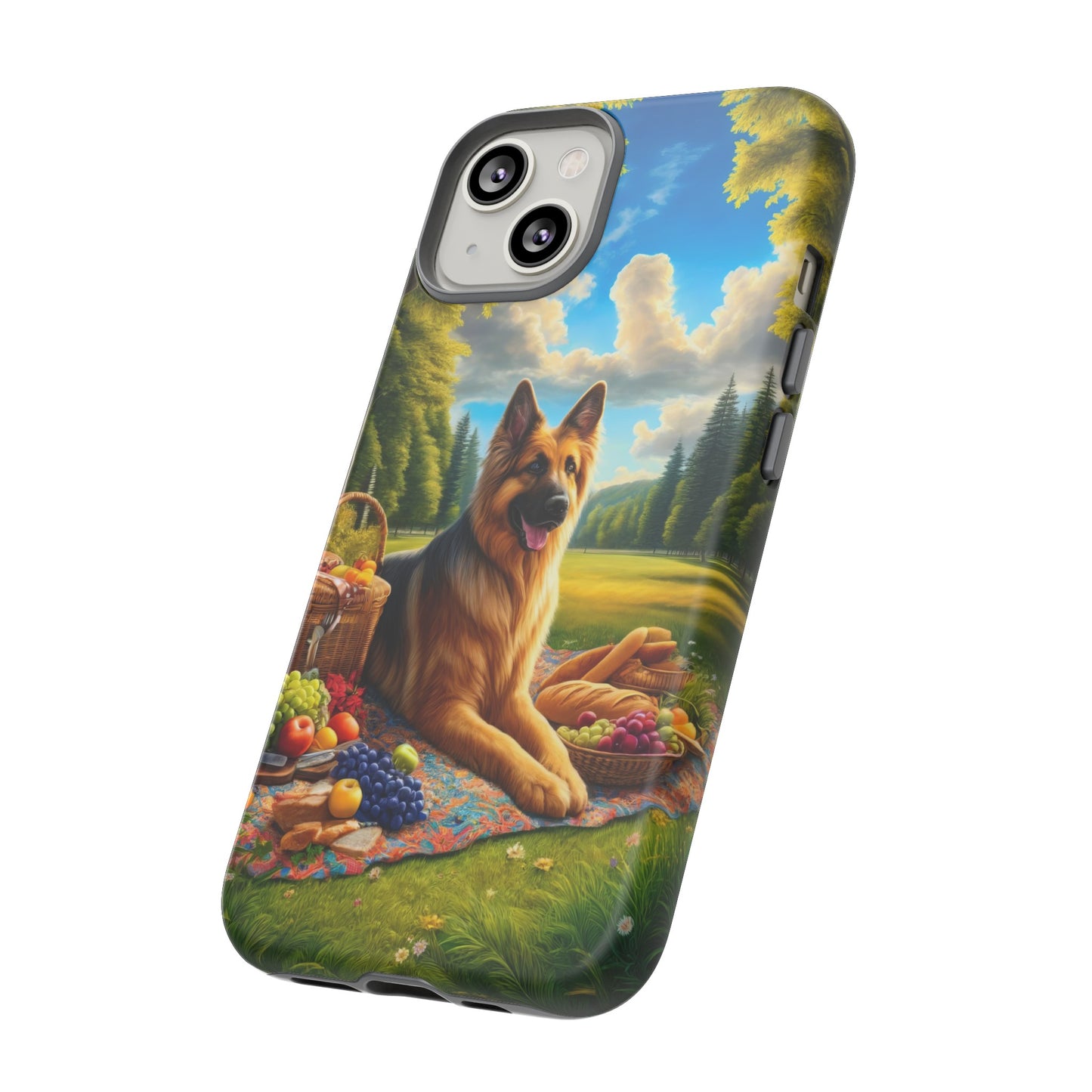 German Shepherd Giving a Speech Phone Case