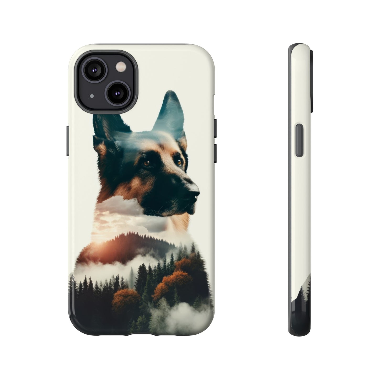 Romanticism and double exposure German Shepherd Phone Case