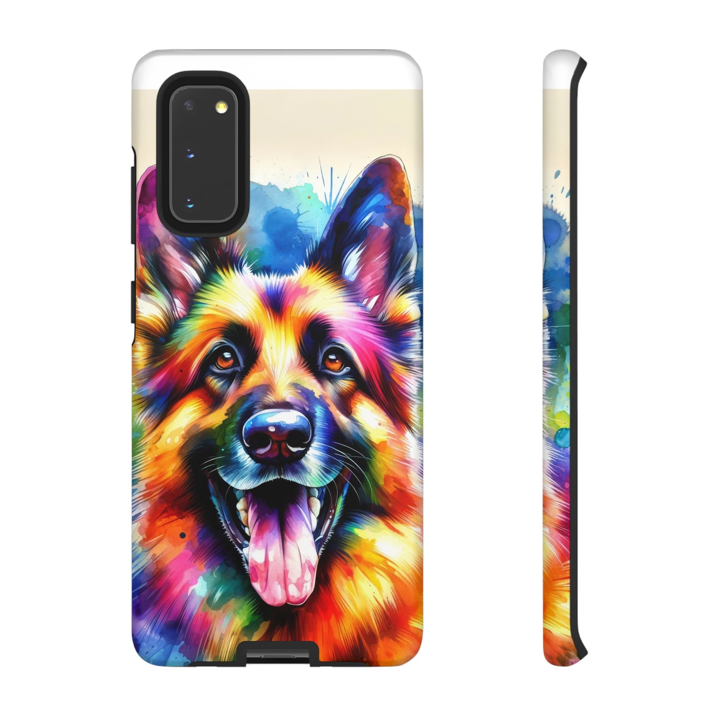 German Shepherd in Watercolor Tough Phone Case