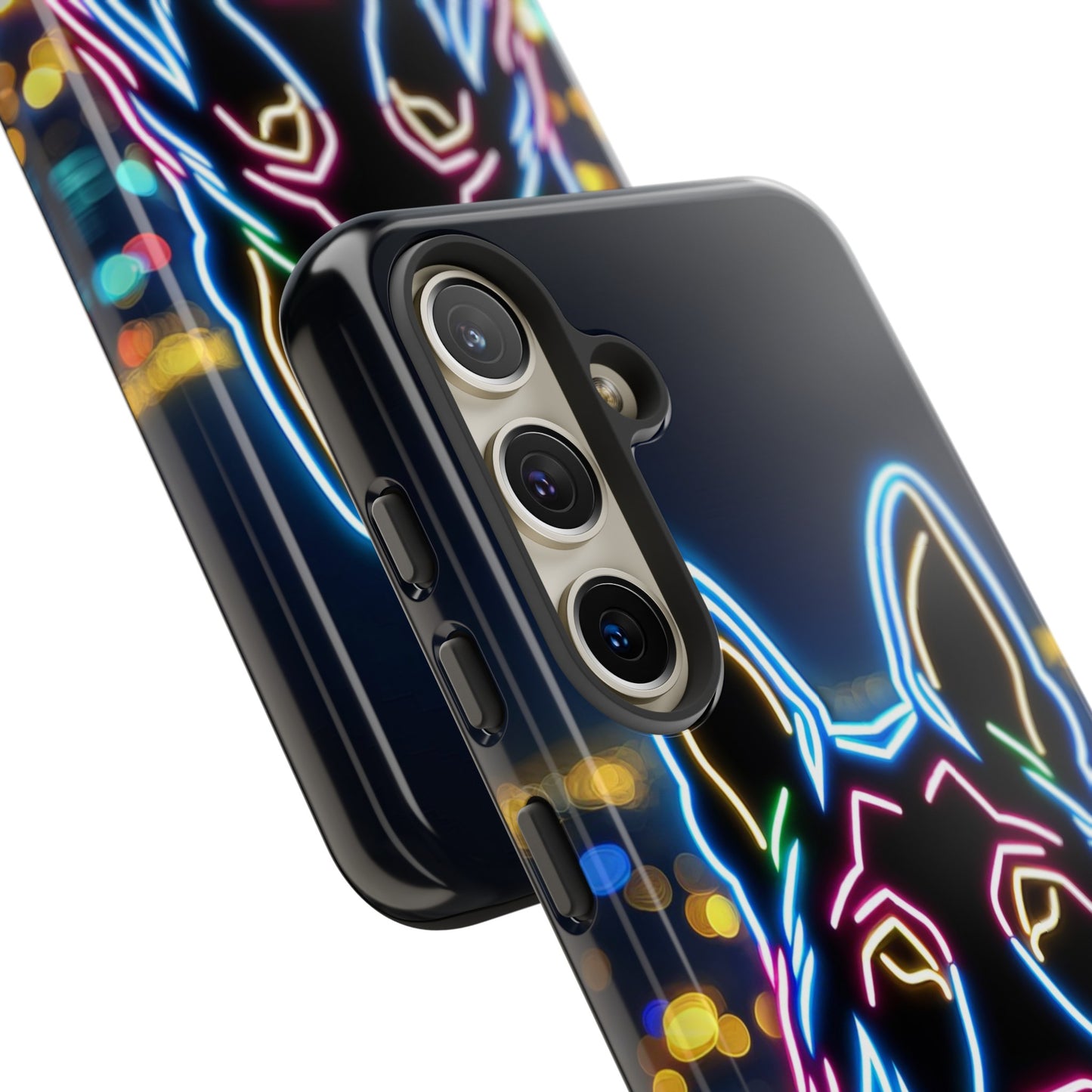 German Shepherd Neon Light Phone Case