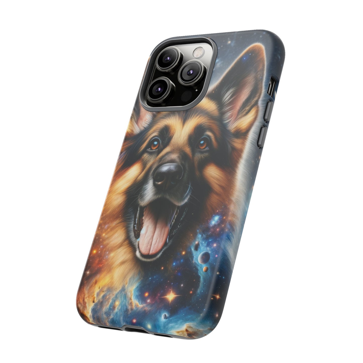 German Shepherd in Space Tough Phone Case