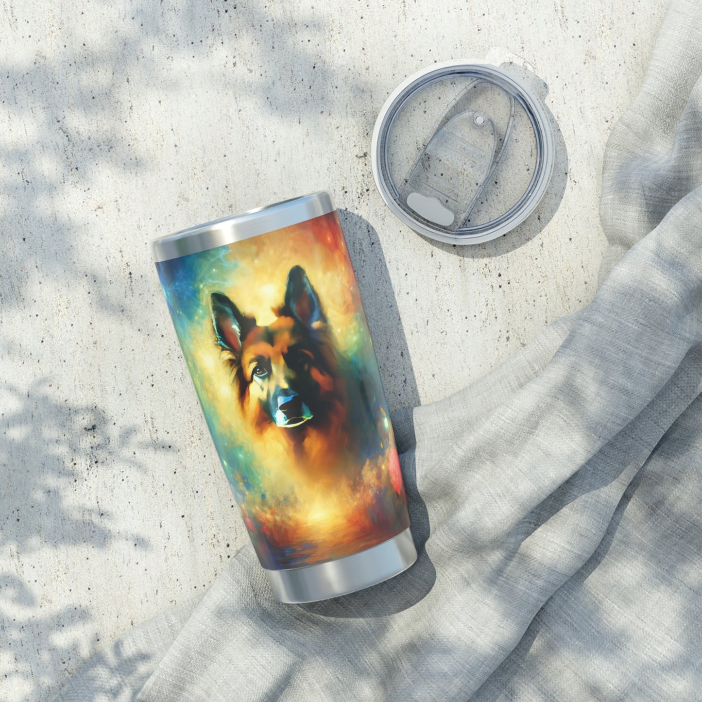 Fairy tale and impressionism German Shepherd 20oz Tumbler