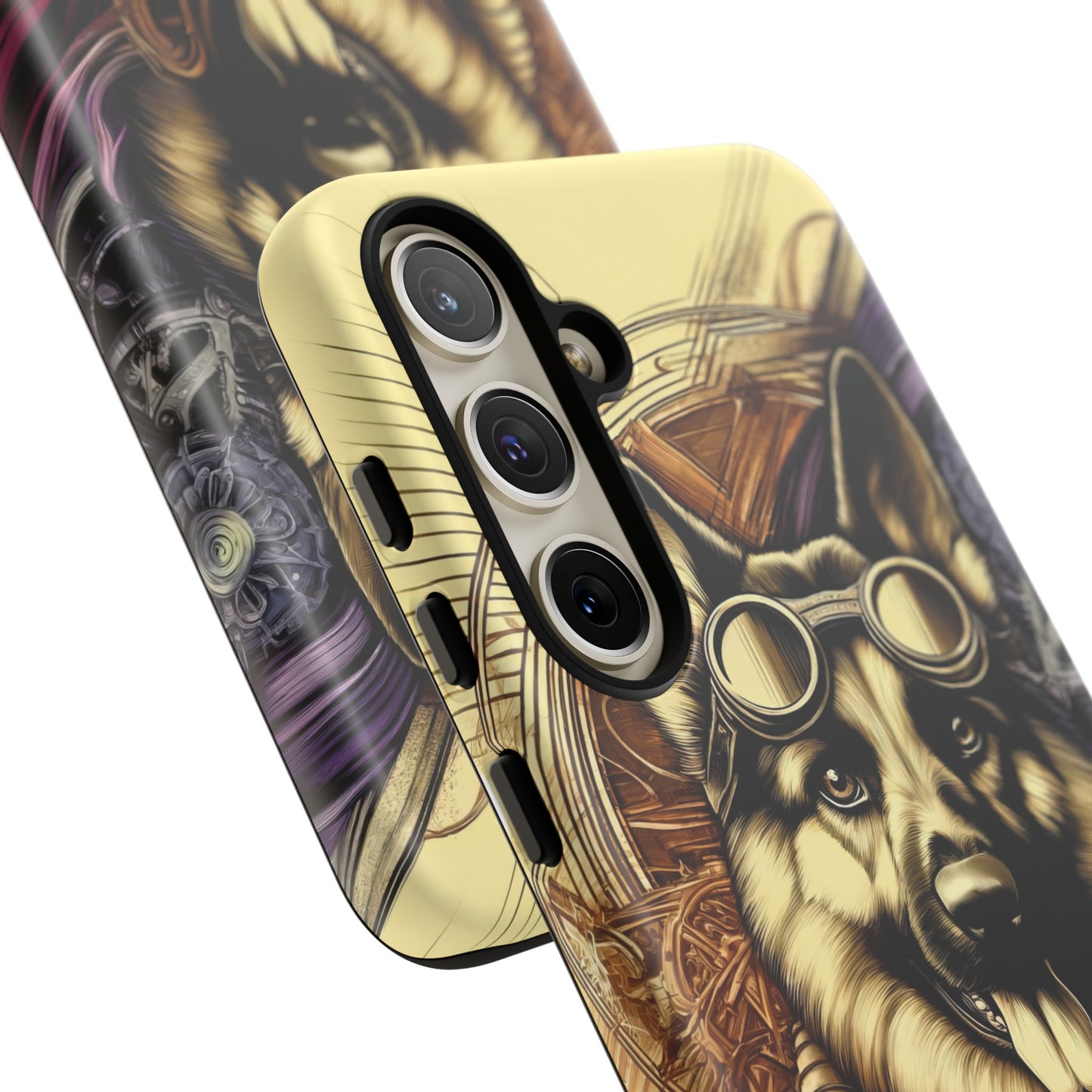 Steampunk German Shepherd Phone Case