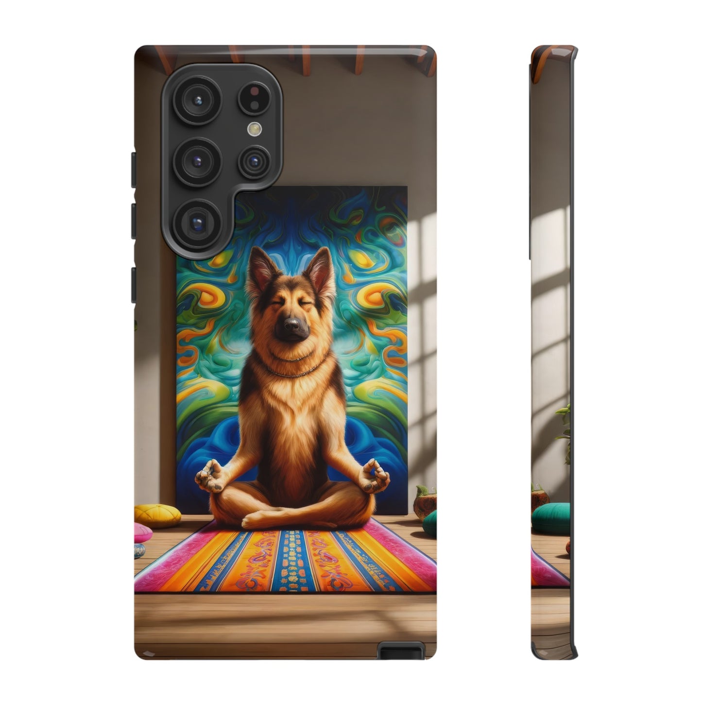 German Shepherd Meditating Phone Case