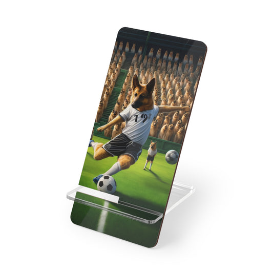 German Shepherd Playing Soccer Smartphone Stand