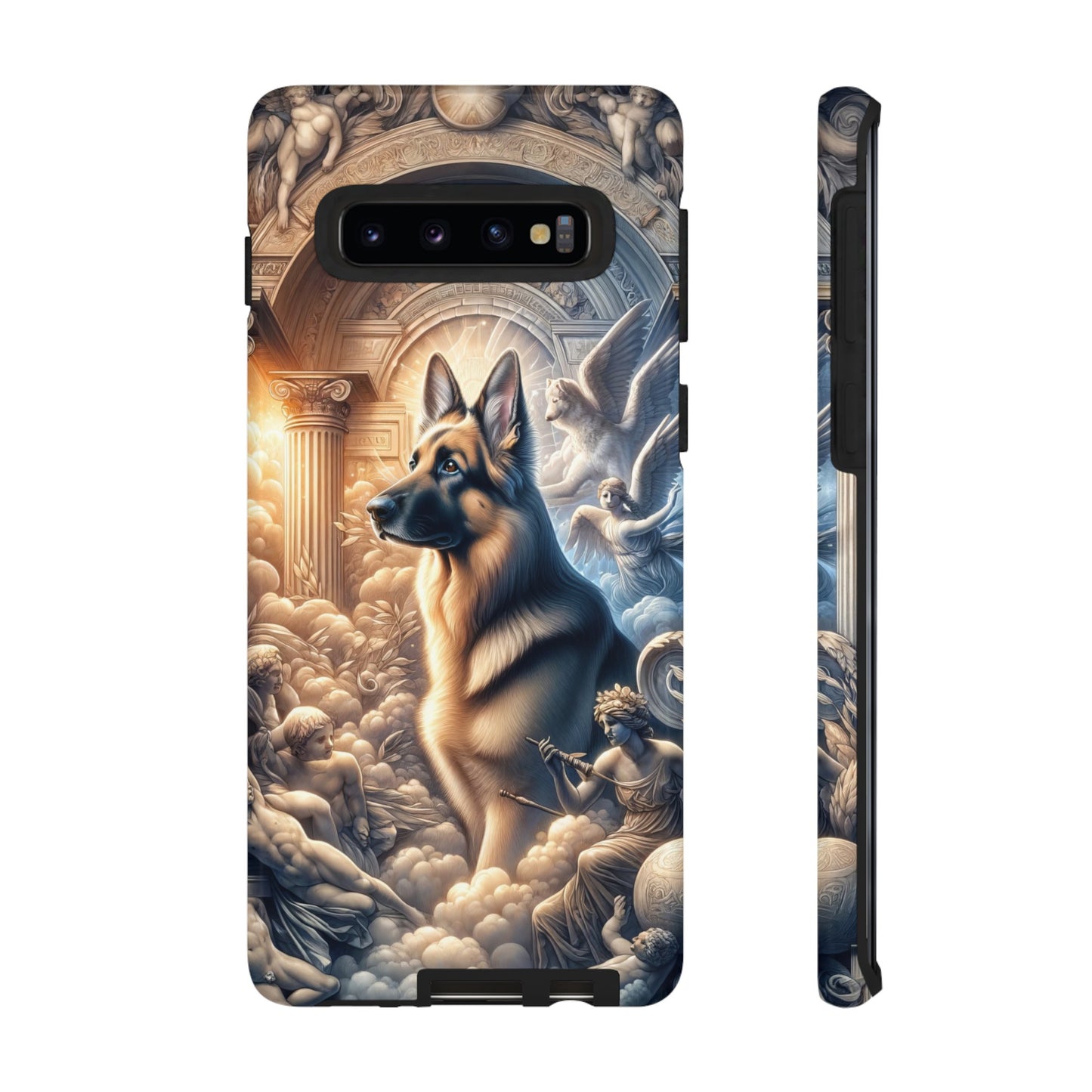 Neo-classicism and dreamy fantasy German Shepherd Phone Case