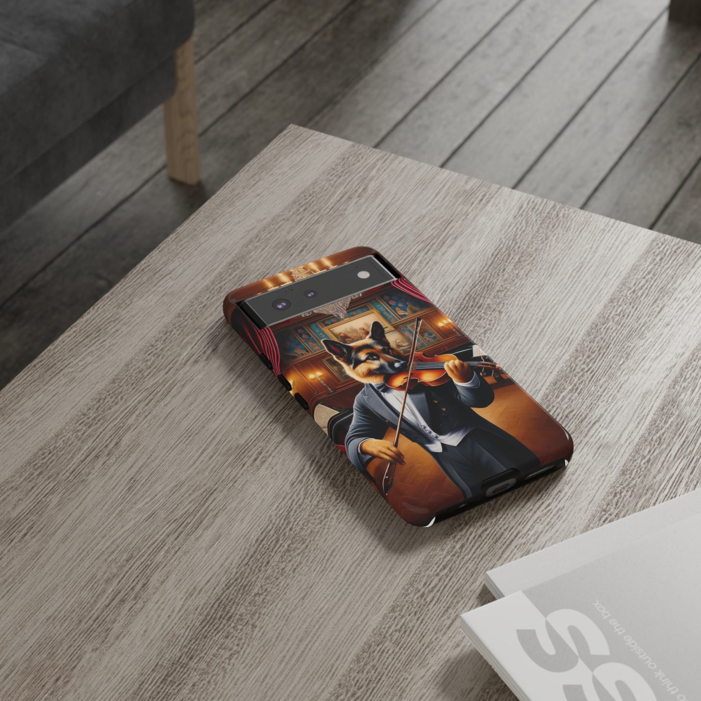 German Shepherd Playing the Violin Phone Case