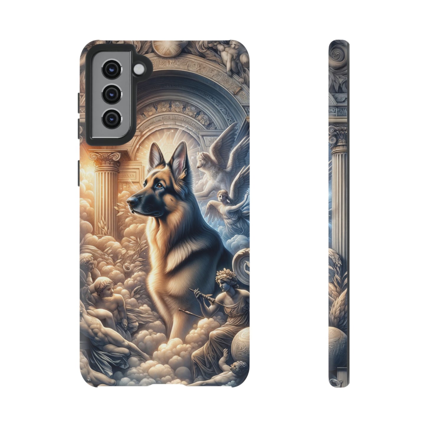 Neo-classicism and dreamy fantasy German Shepherd Phone Case