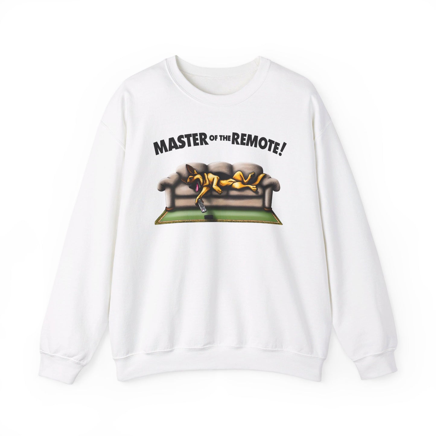 Master of the Remote! Sweatshirt (10 colors) (German Shepherd)