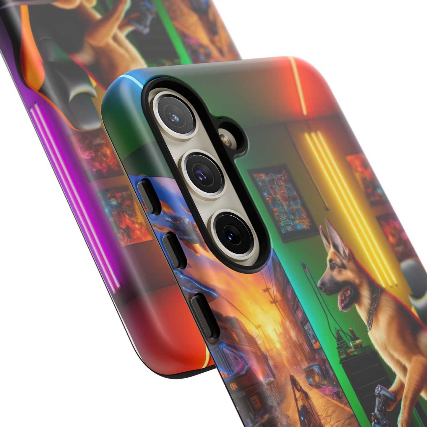 German Shepherd Playing Video Games Phone Case