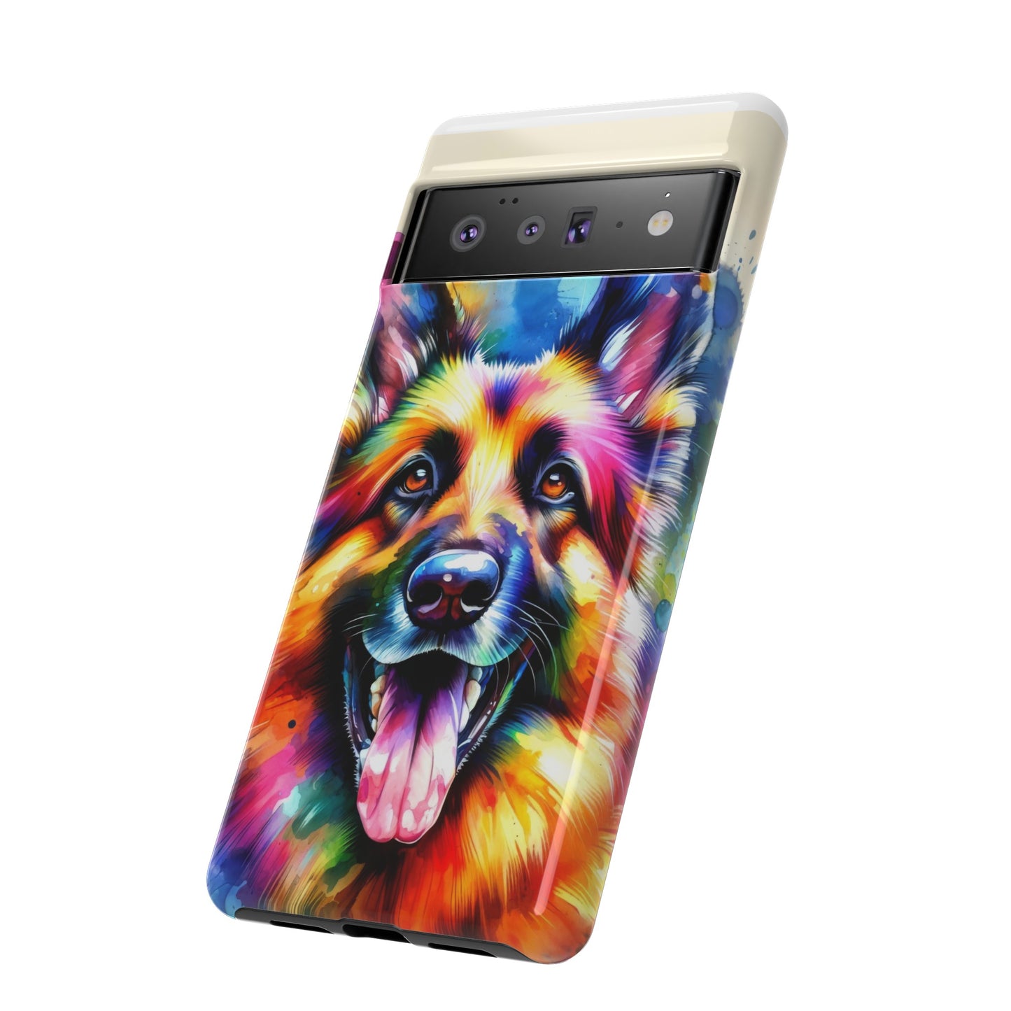 German Shepherd in Watercolor Tough Phone Case