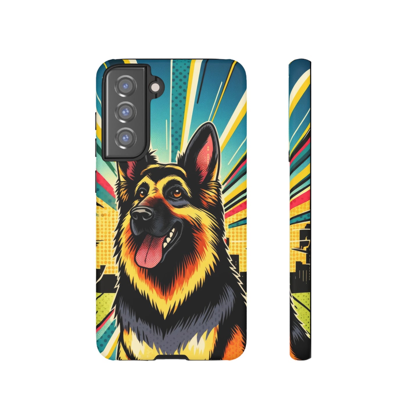 Comic style German Shepherd Phone Case