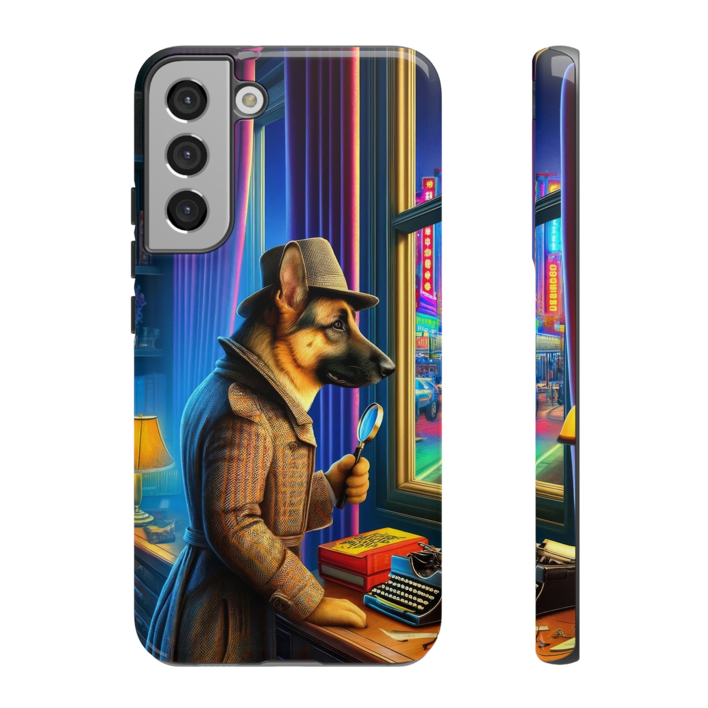 German Shepherd Detective Phone Case