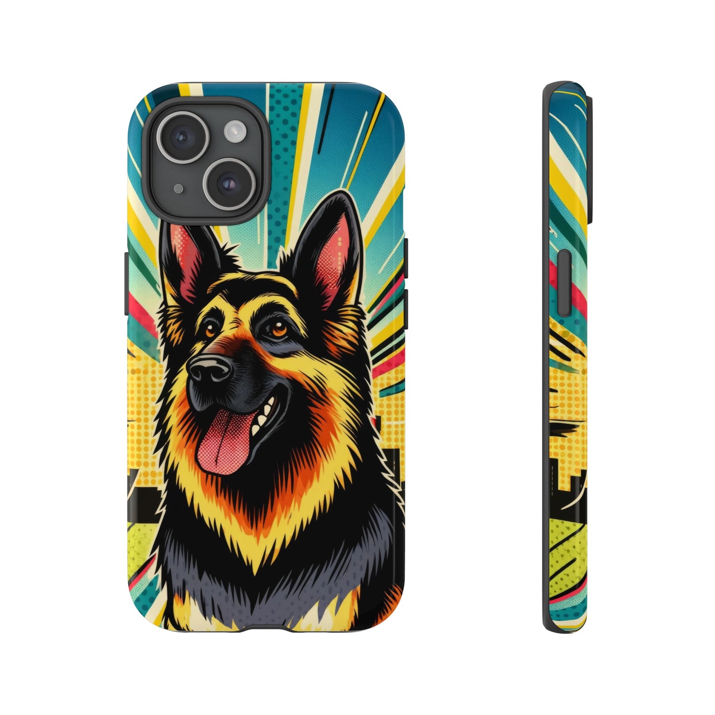 Comic style German Shepherd Phone Case