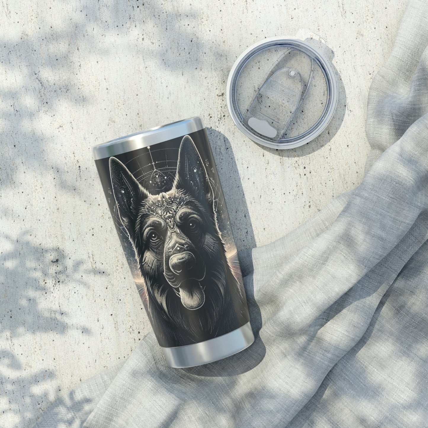 Futuristic German Shepherd 20oz Tumbler