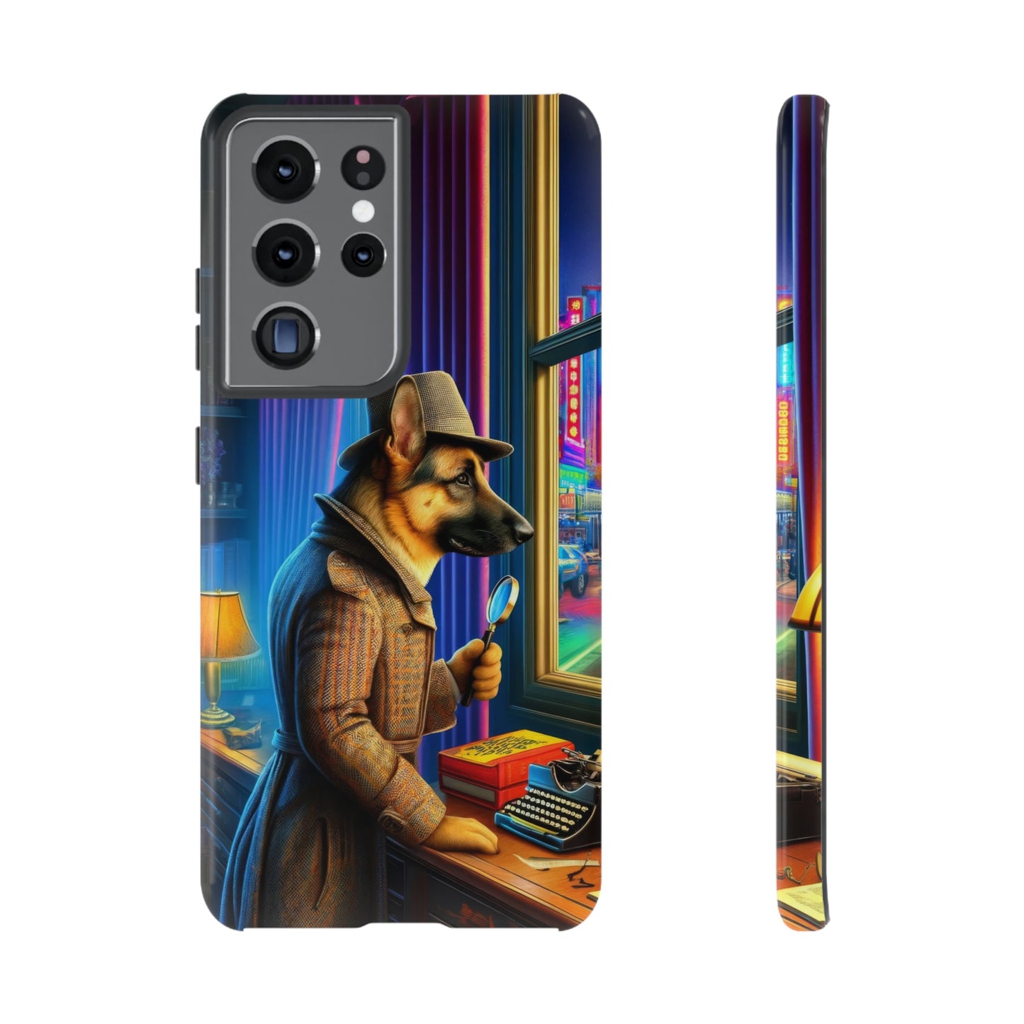 German Shepherd Detective Phone Case