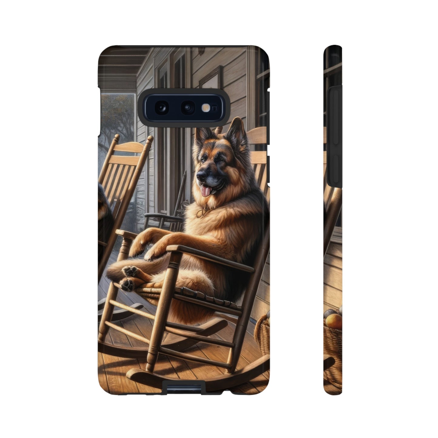 German Shepherd on the Porch Tough Phone Case