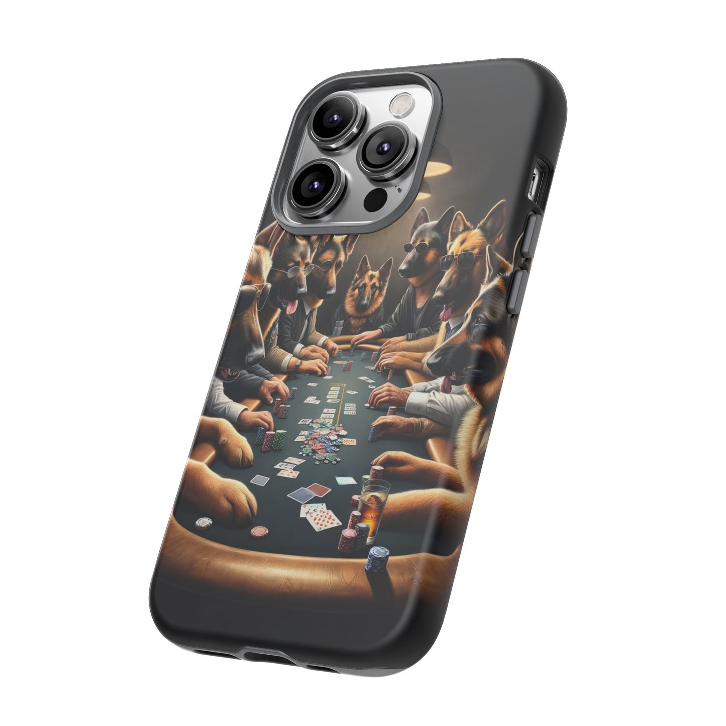 German Shepherds Playing Poker Tough Phone Case