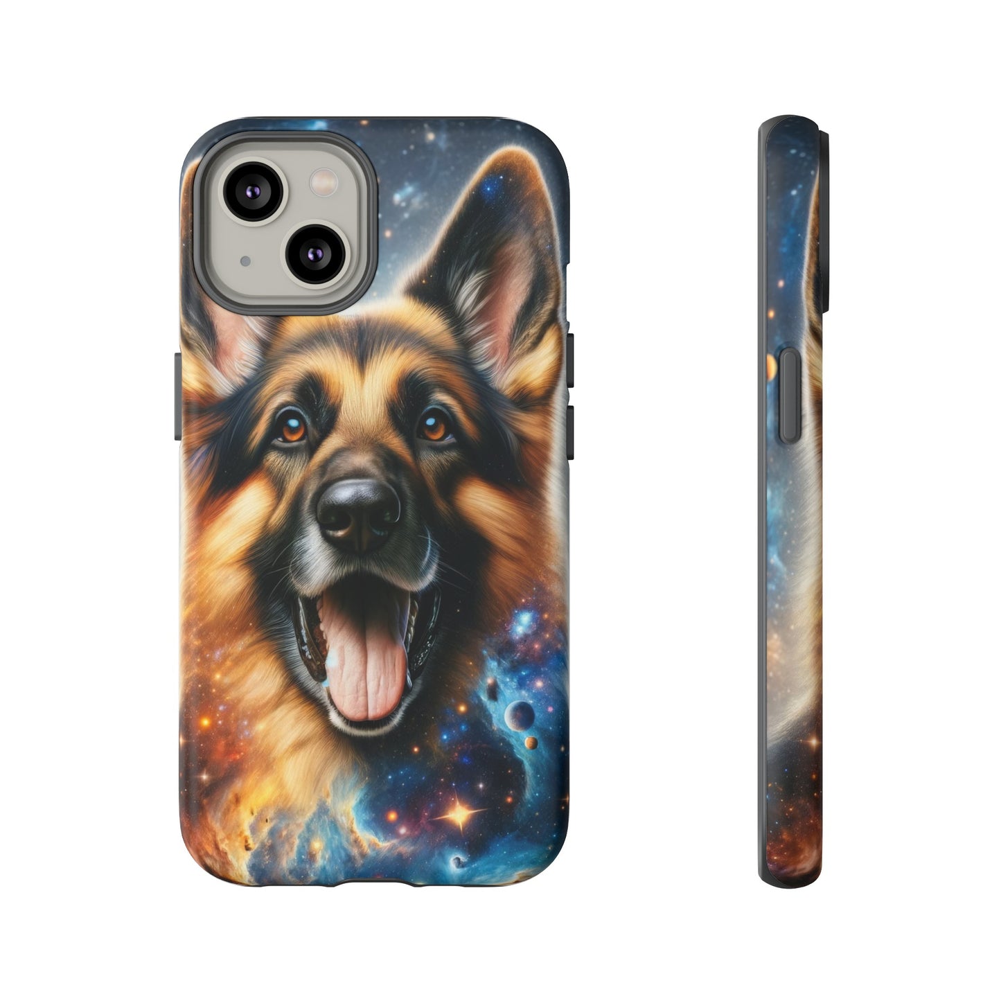 German Shepherd in Space Tough Phone Case