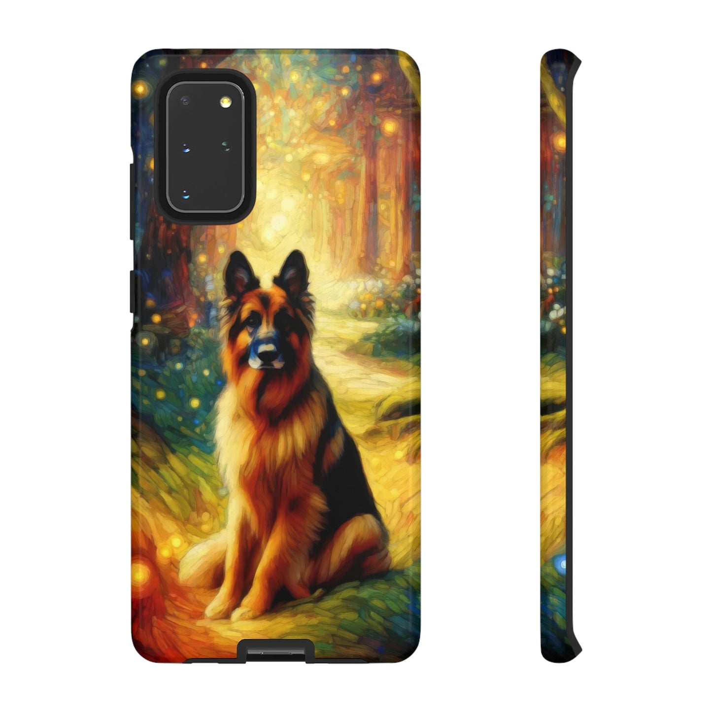 Neo-impressionism and fairy tale German Shepherd Phone Case