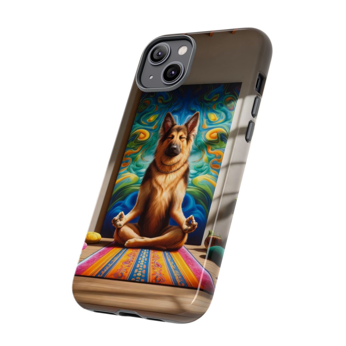 German Shepherd Meditating Phone Case