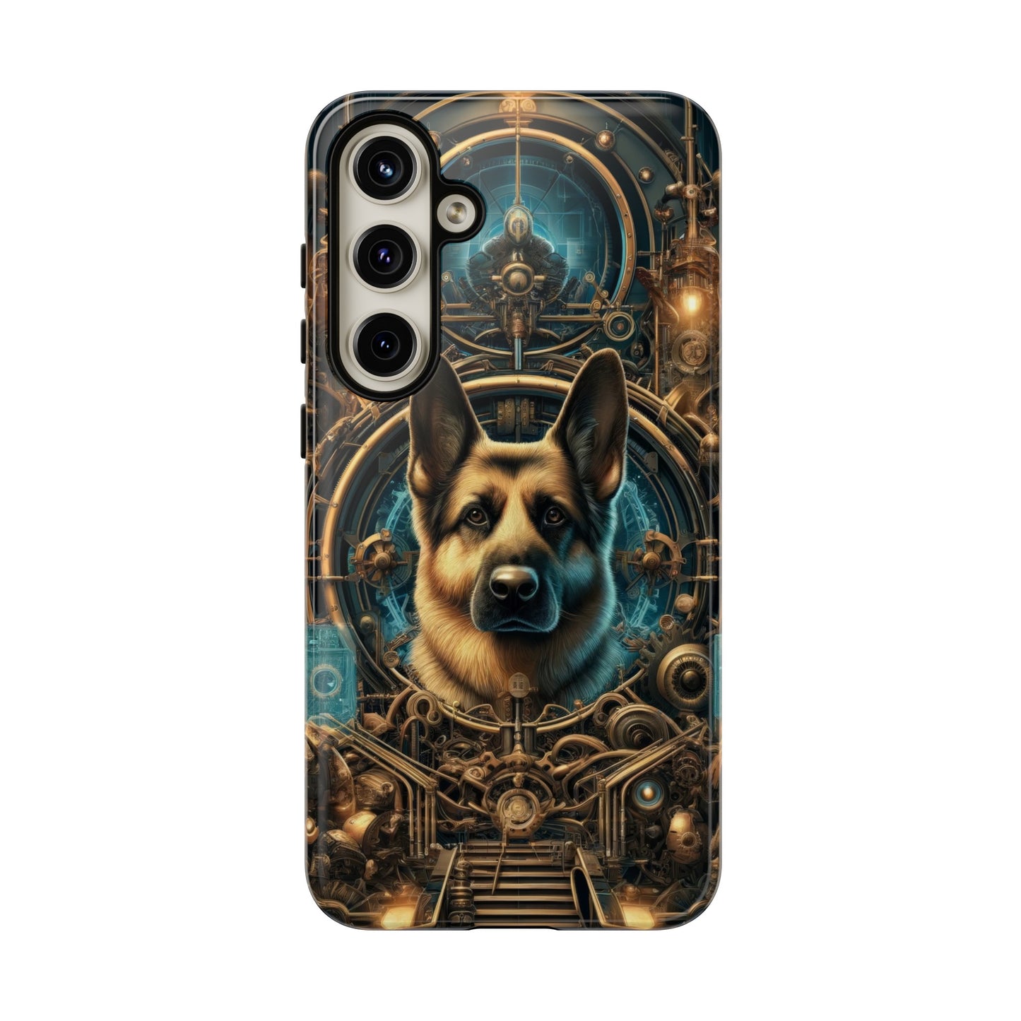 Steampunk Fantasy V2 German Shepherd Phone Case