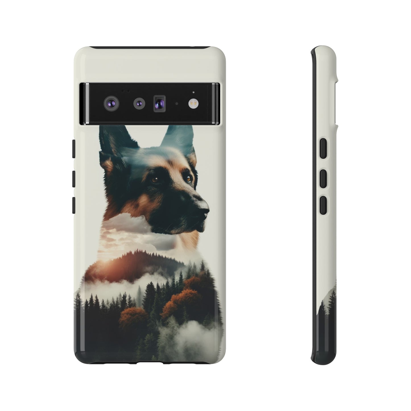 Romanticism and double exposure German Shepherd Phone Case