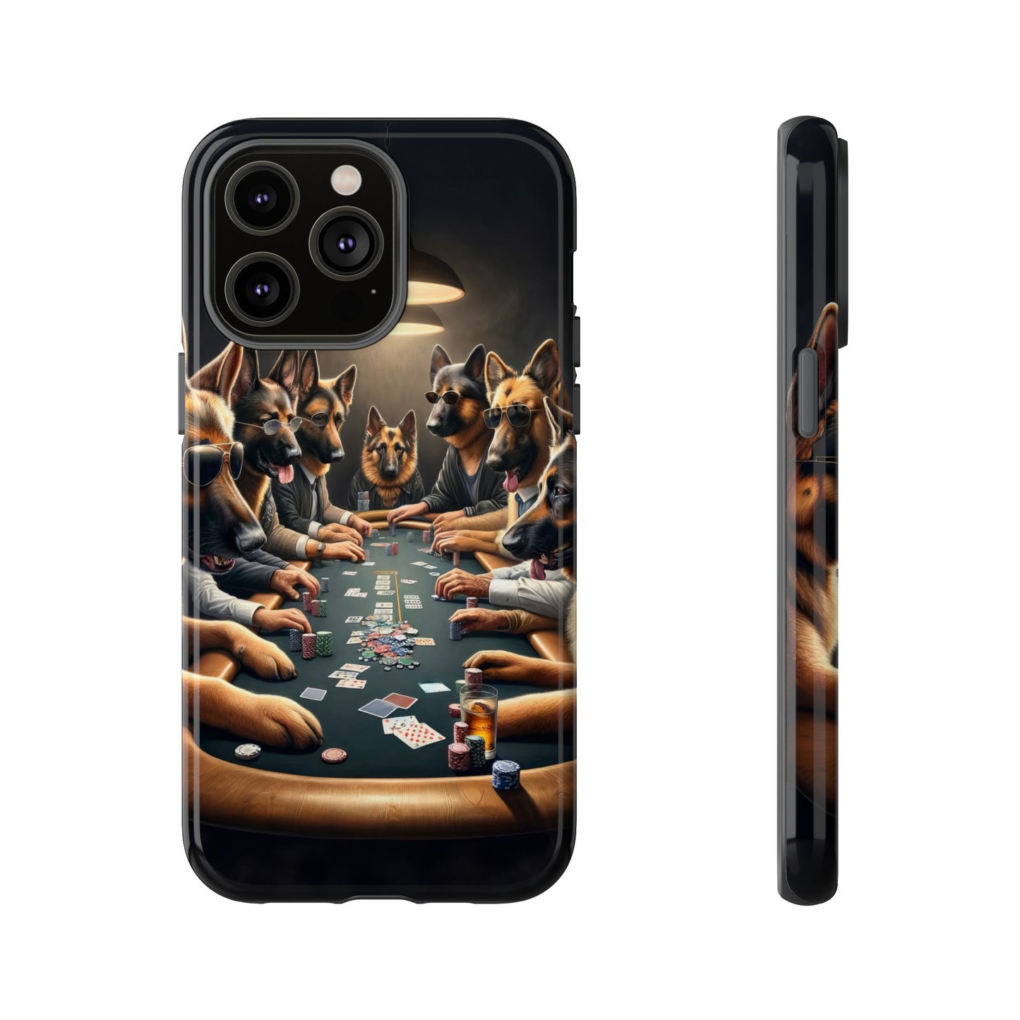 German Shepherds Playing Poker Tough Phone Case