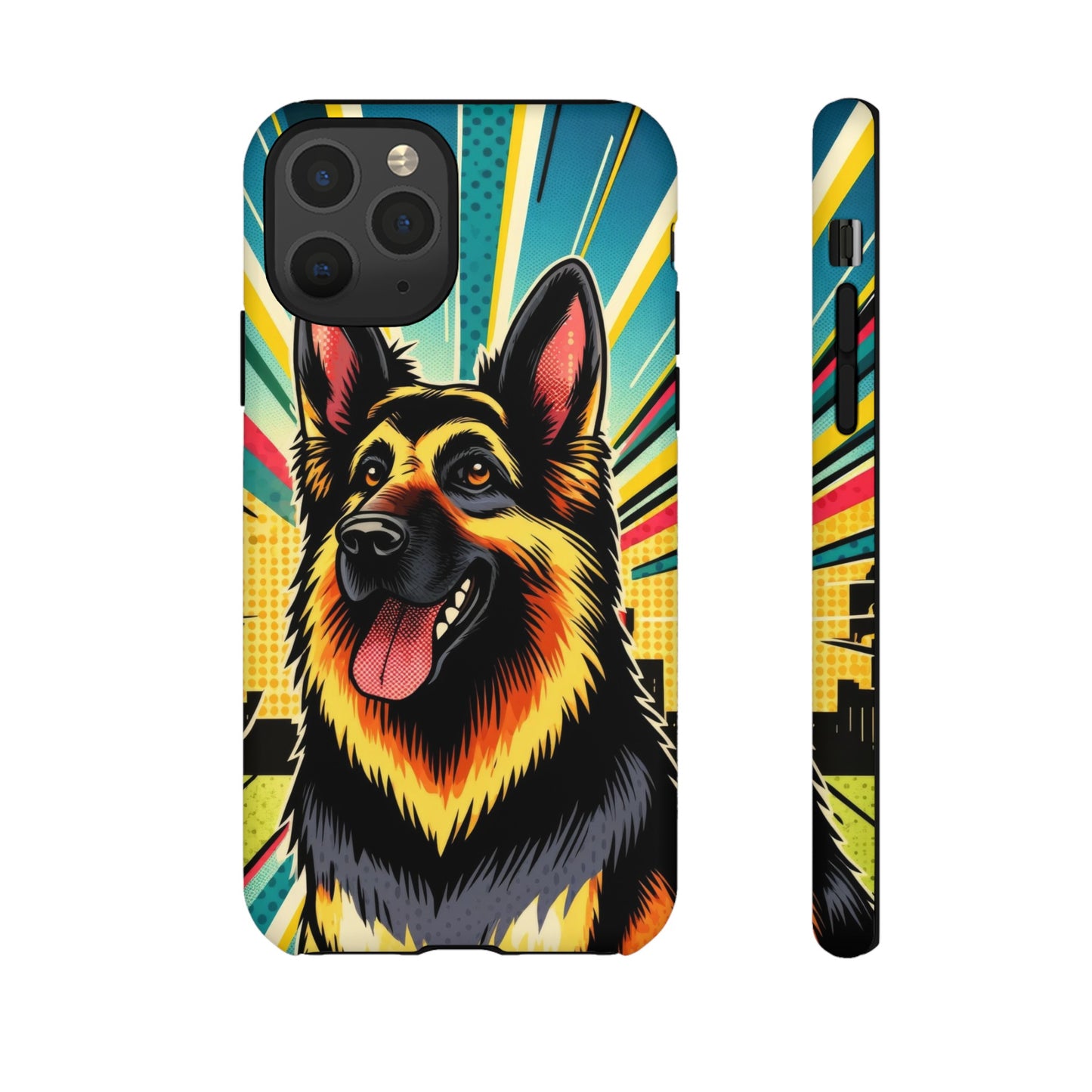 Comic style German Shepherd Phone Case