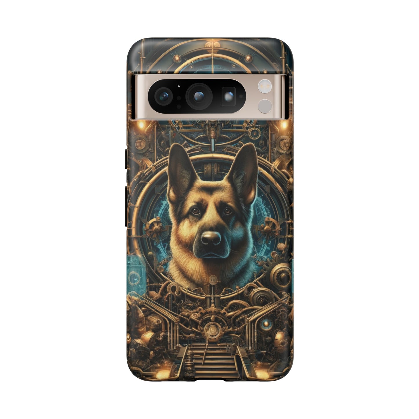 Steampunk Fantasy V2 German Shepherd Phone Case