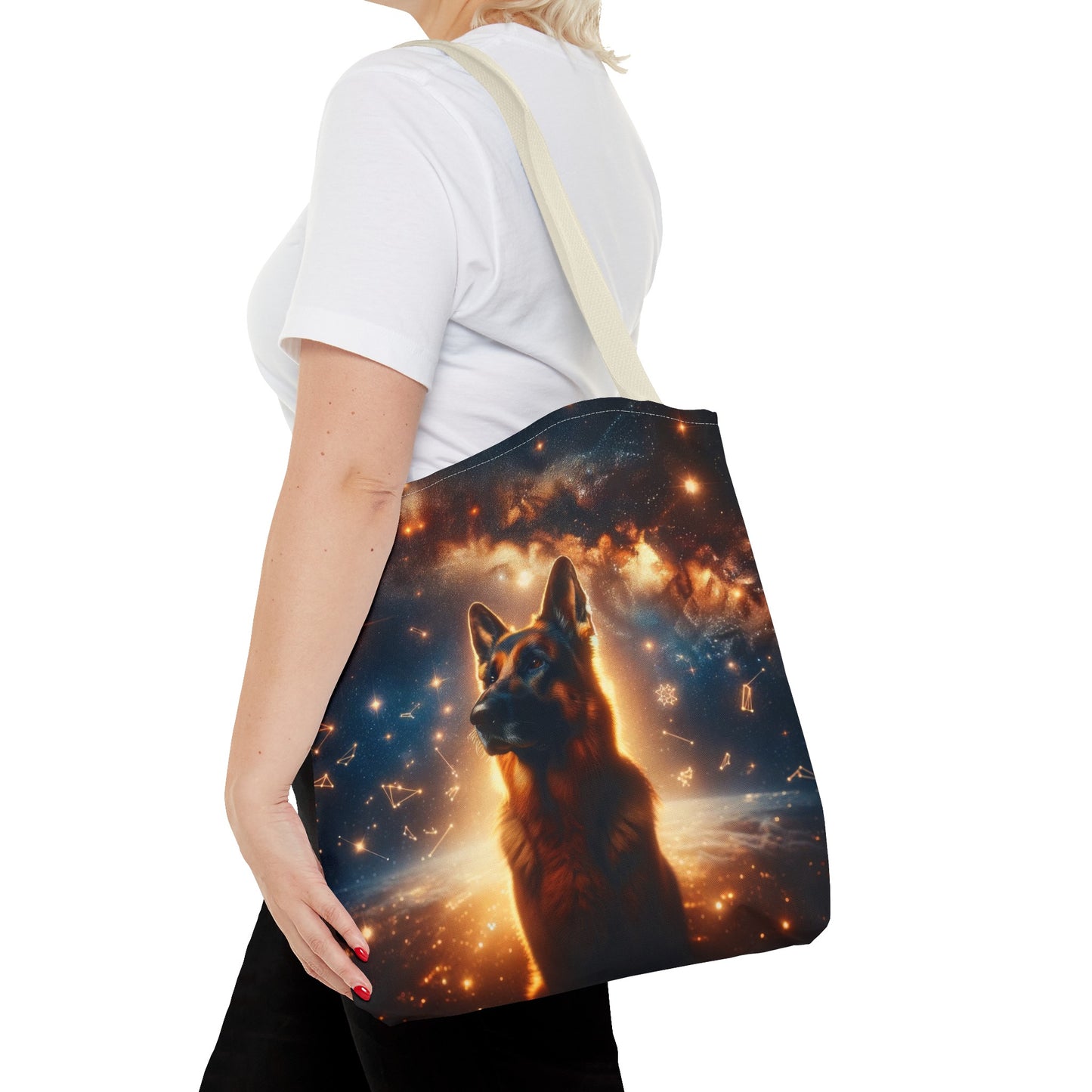 Star German Shepherd Tote Bag