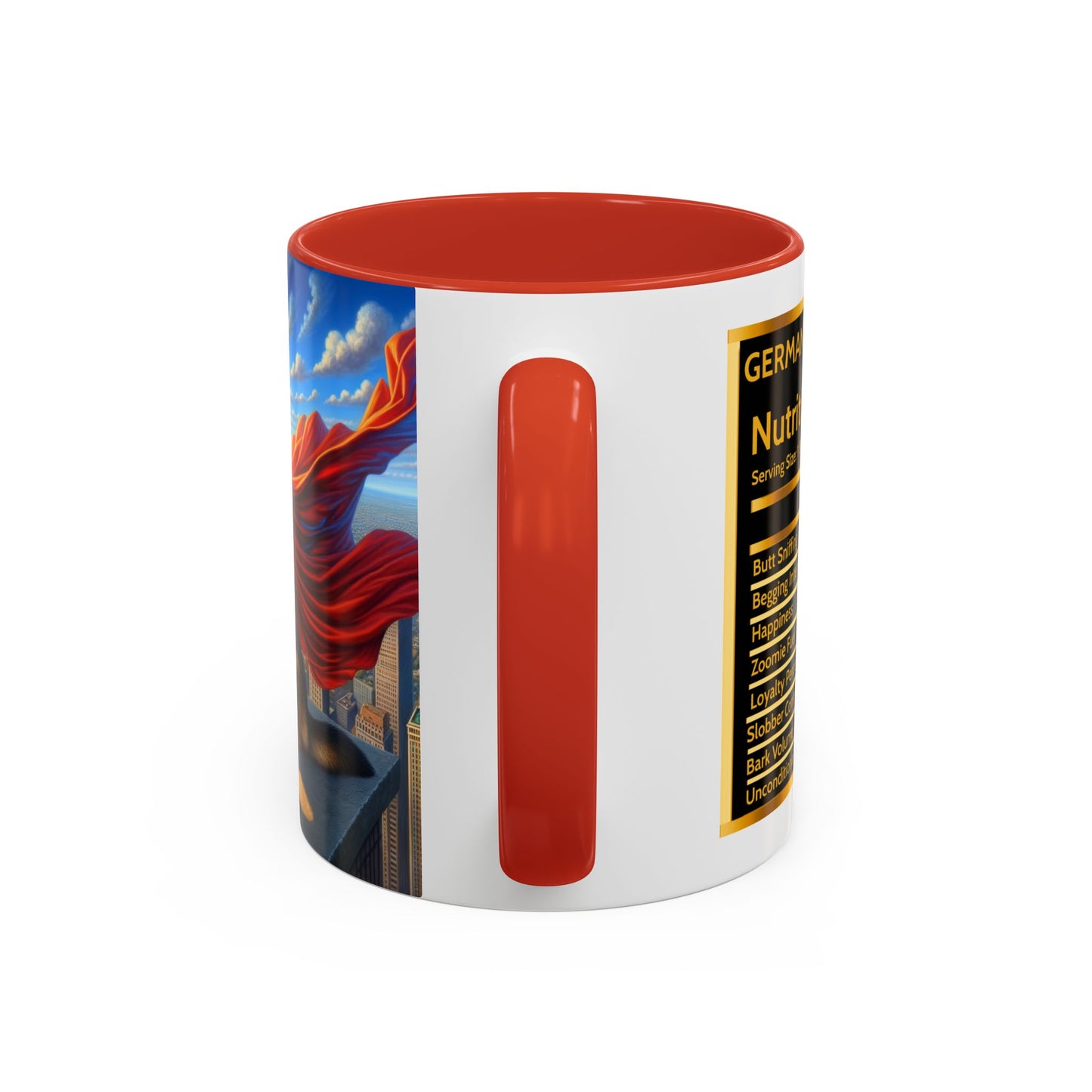 German shepherd Superhero Coffee Mug