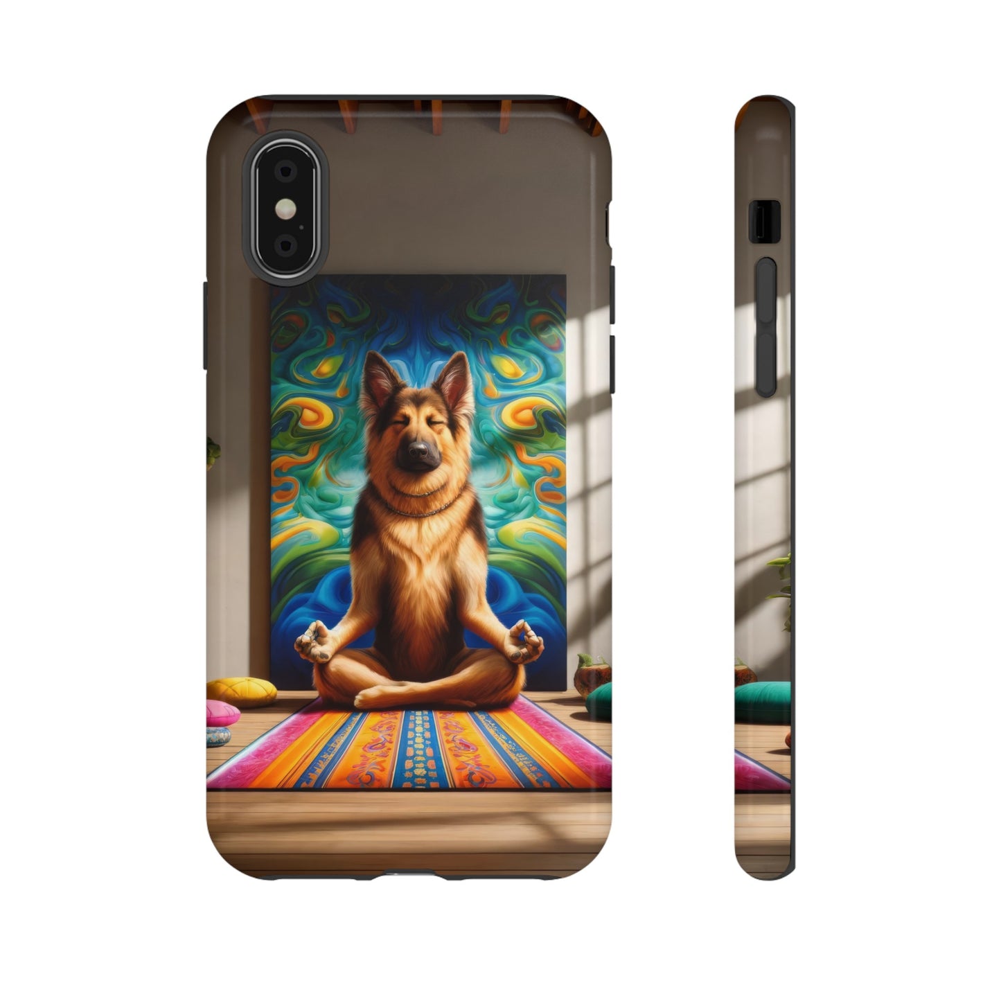 German Shepherd Meditating Phone Case