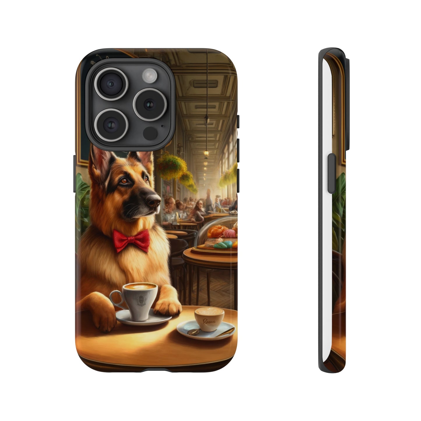 German Shepherd Drinking Phone Case