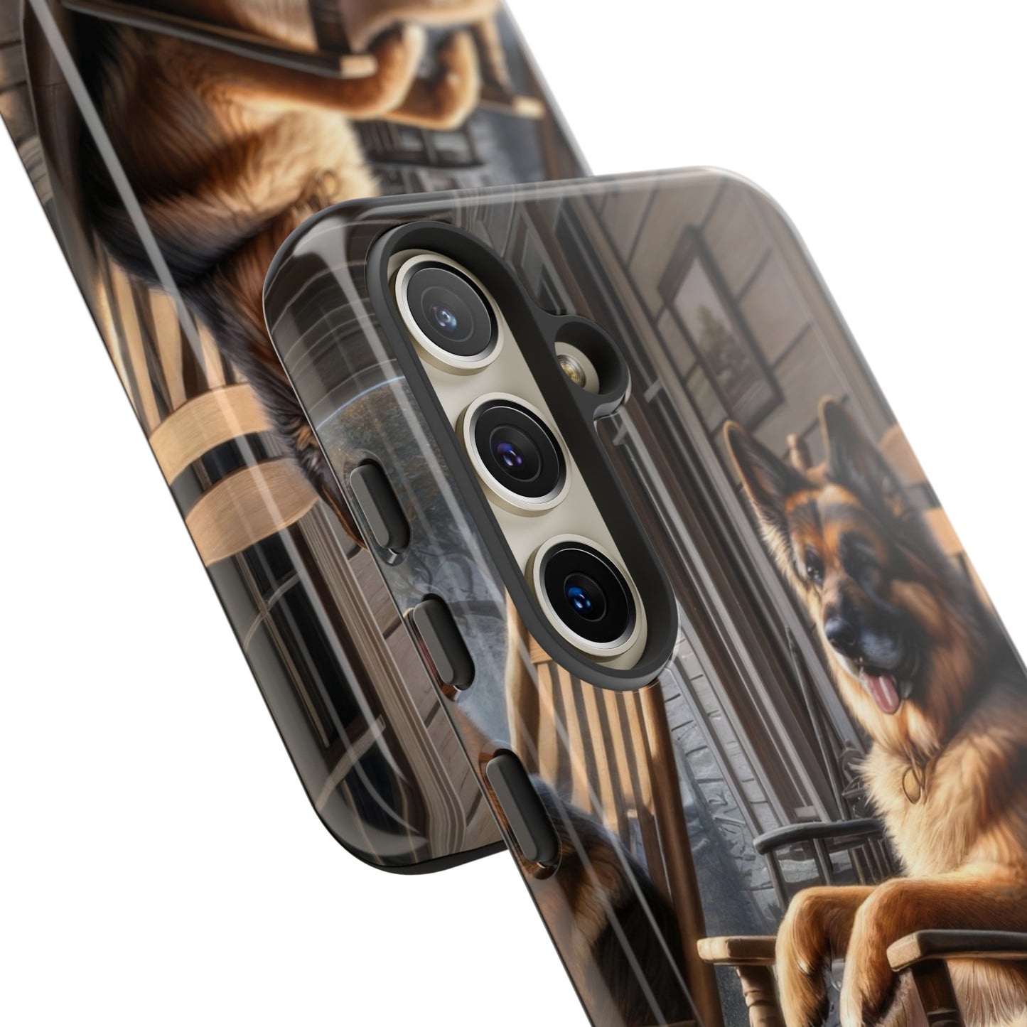 German Shepherd on the Porch Tough Phone Case