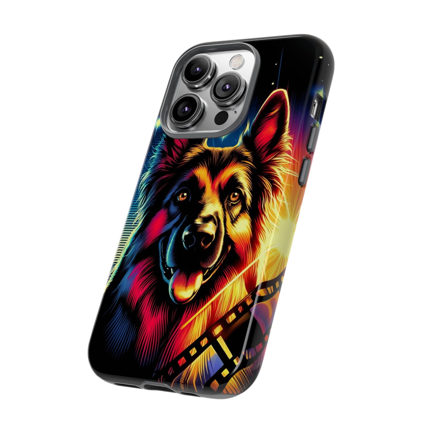 Comic book style German Shepherd Phone Case