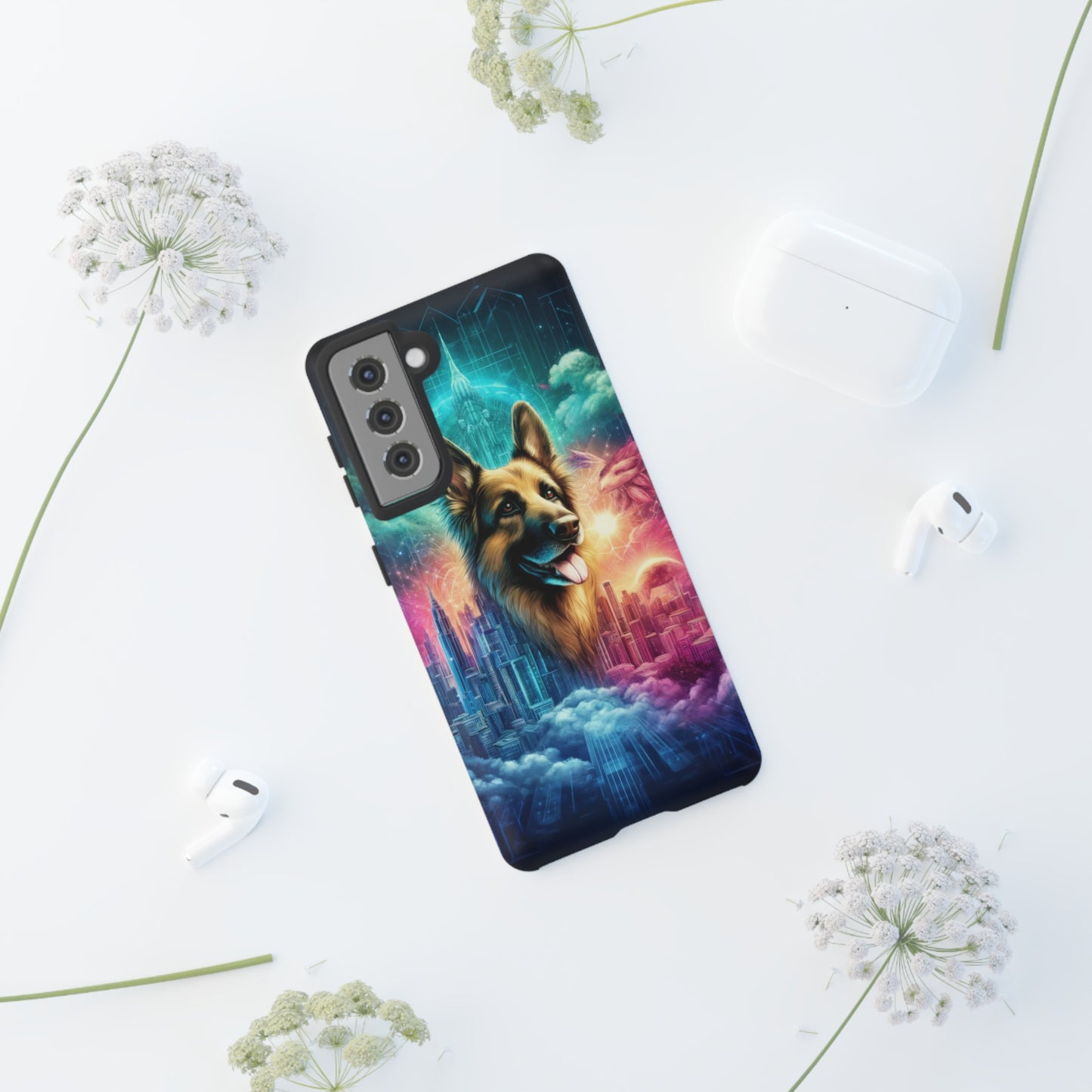 Dreamy fantasy German Shepherd Phone Case